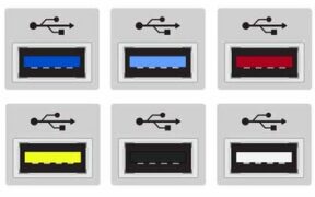 چرا رنگ برخی از پورت‌های USB قرمز است؟