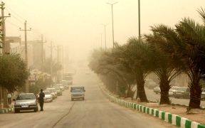 انسداد مسیر زابل - زاهدان در اثر طوفان