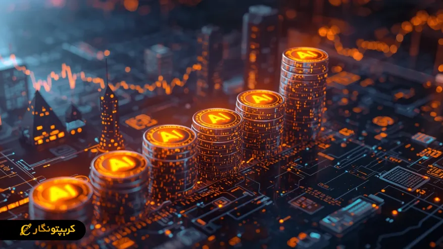 توکن هوش مصنوعی چیست؟ راهنمای سرمایه گذاری در AI Crypto نمودار رشد و سرمایه گذاری روی انواع توکن هوش مصنوعی