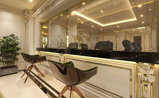 رنگ بندی در دکوراسیون صرافی