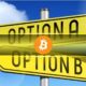 سهم معاملات آپشن در بازار مشتقات بیت کوین تقریباً دو برابر شد